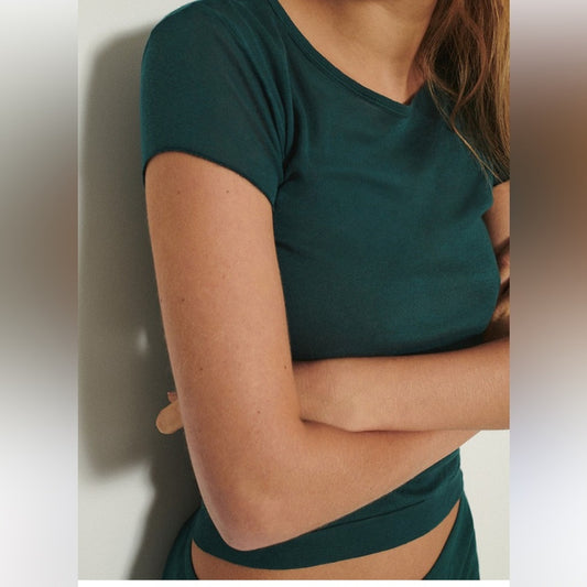 Active Basic Deep Green Tee