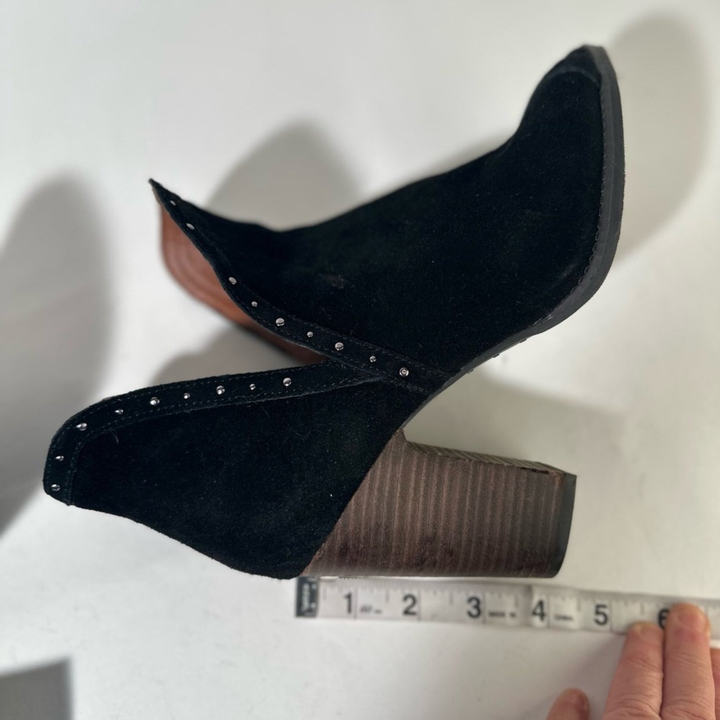 Lucky Brand Black Chunky Heel Ankle Booties