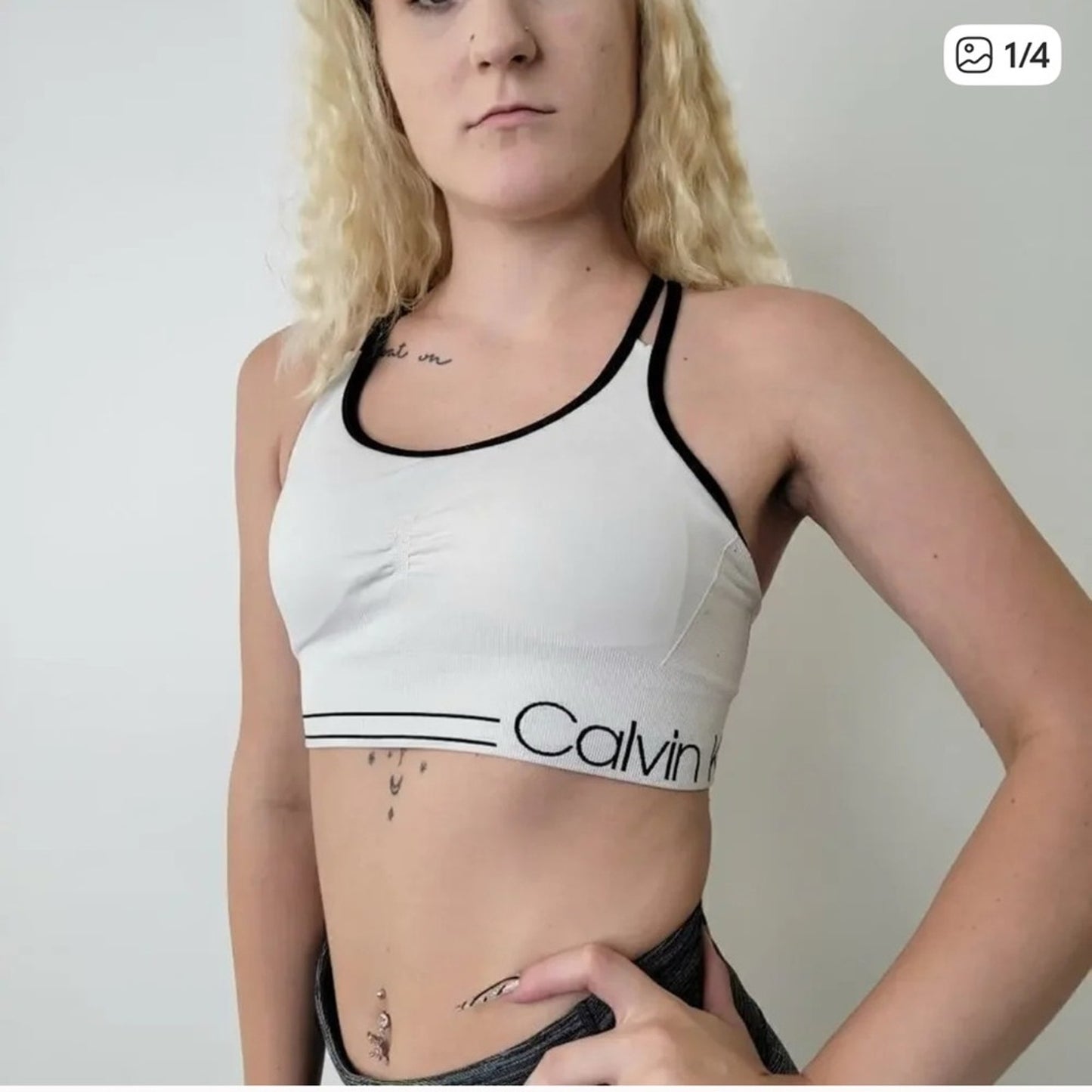 Calvin Klein Women's White Sports Bra