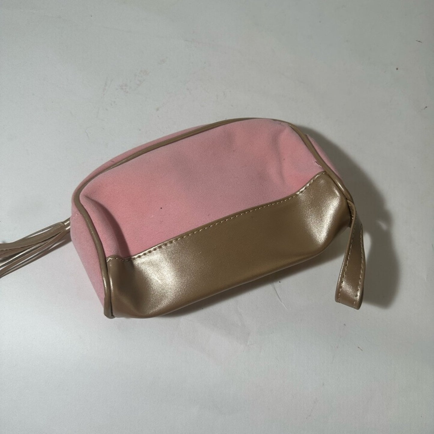 Pink and Tan Women's Bag