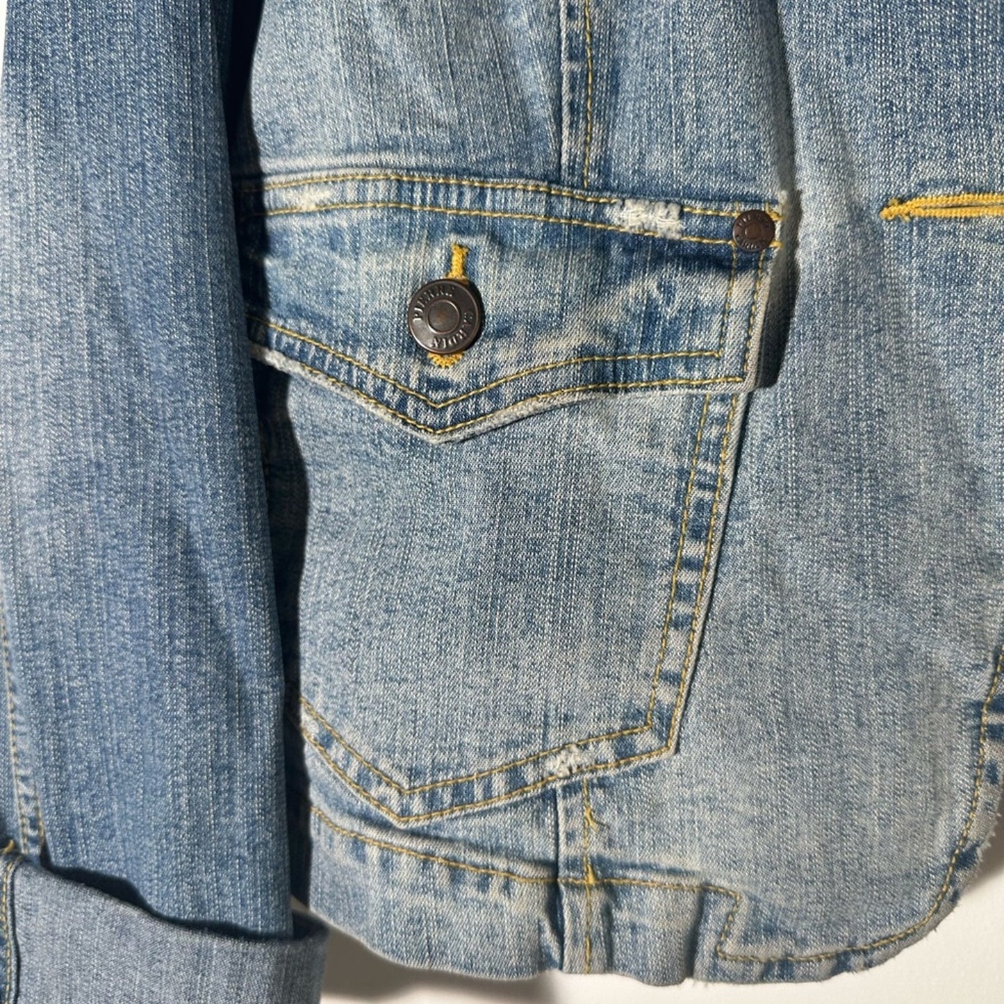 Vintage Pierre Cardin Blue Jean Jacket Classic Design