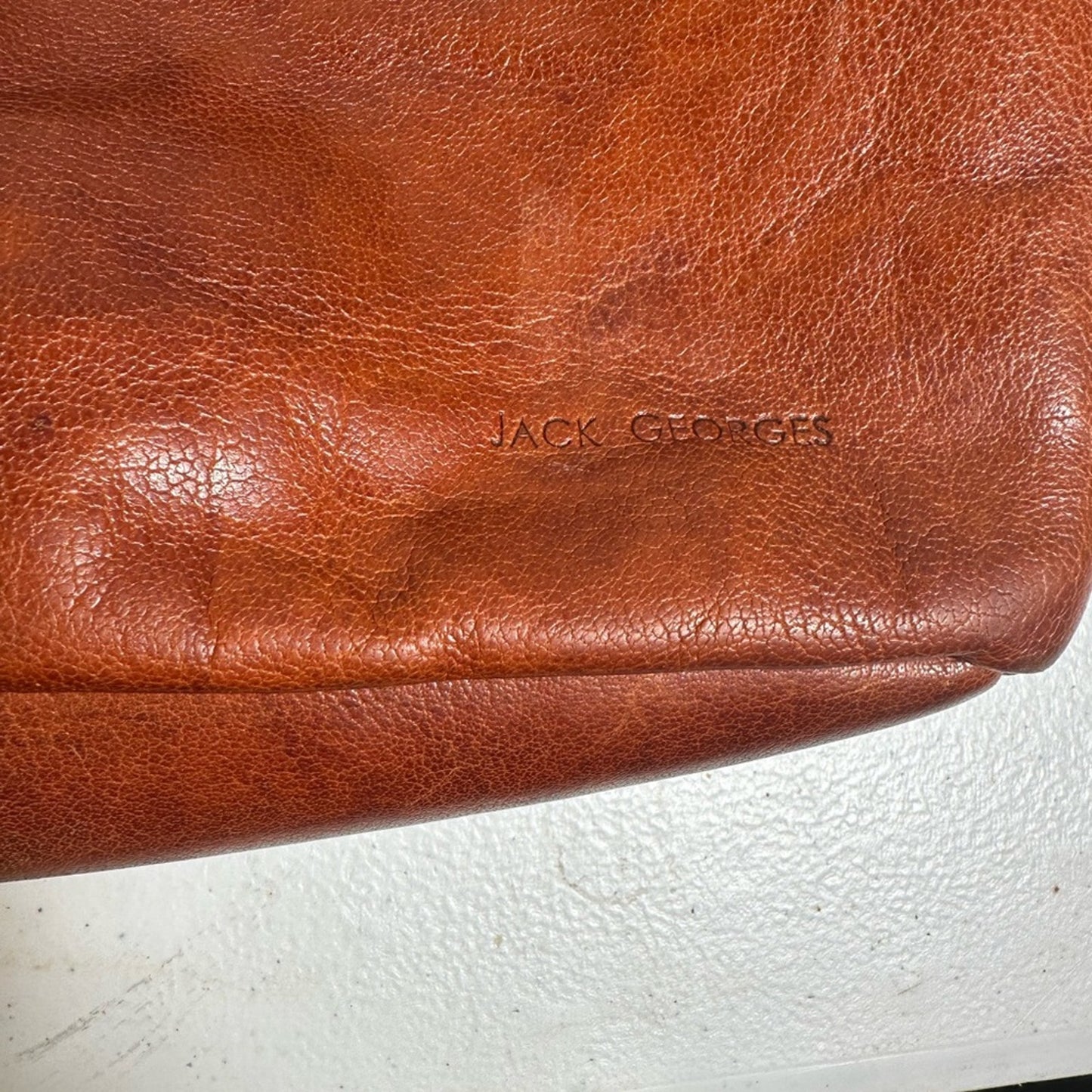 Jack George’s Messenger Brown Leather Shoulder Bag