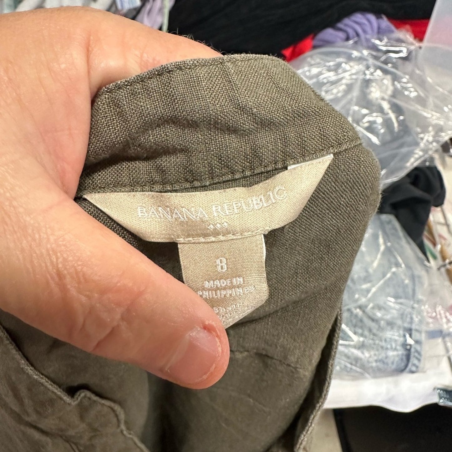 Banana Republic Olive Button-Up Dress