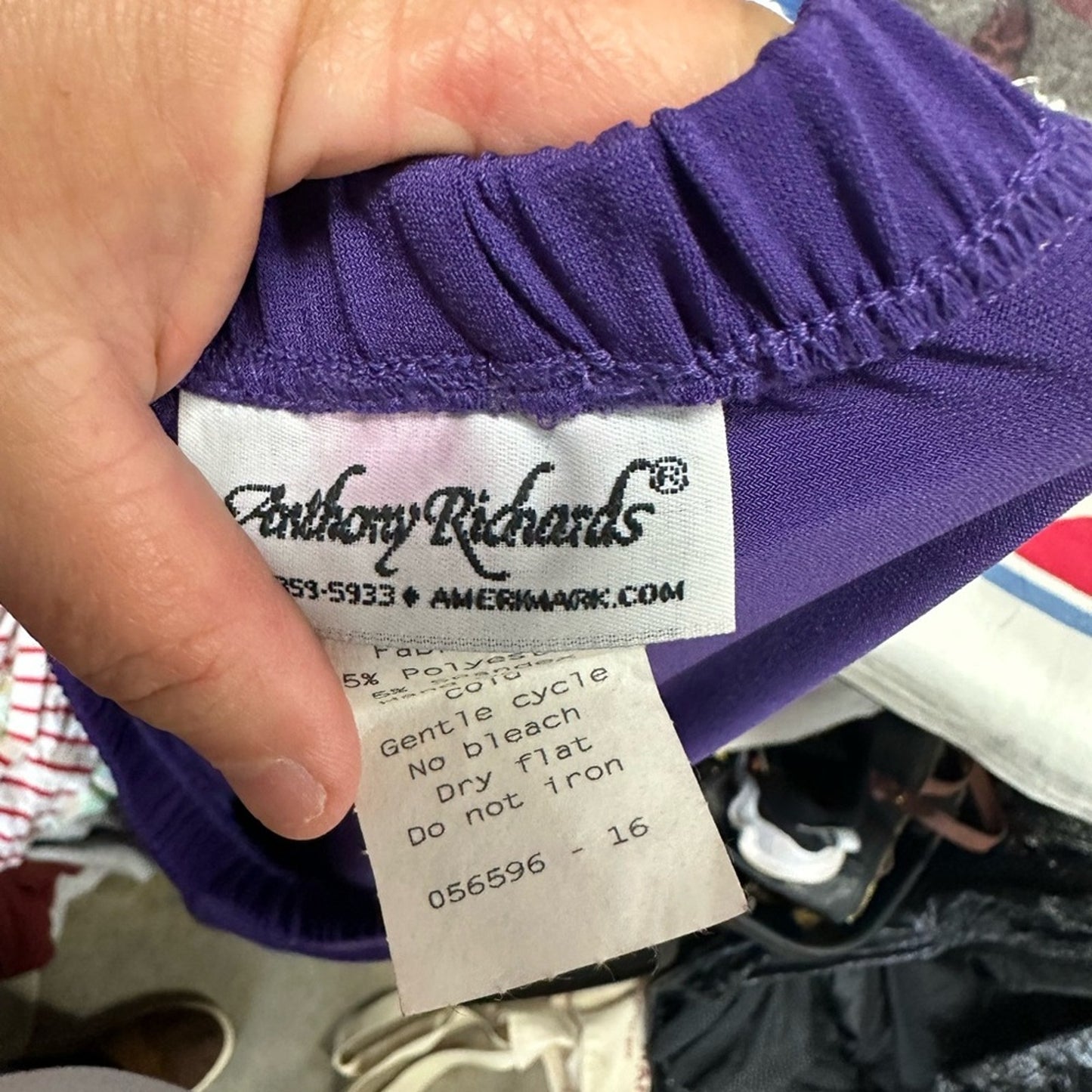 Anthony Richards Vibrant Purple Dress
