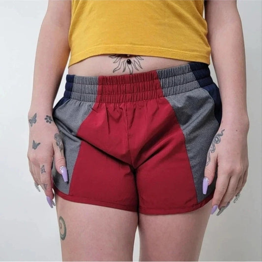 Avia Red and Gray Women's Athletic Shorts