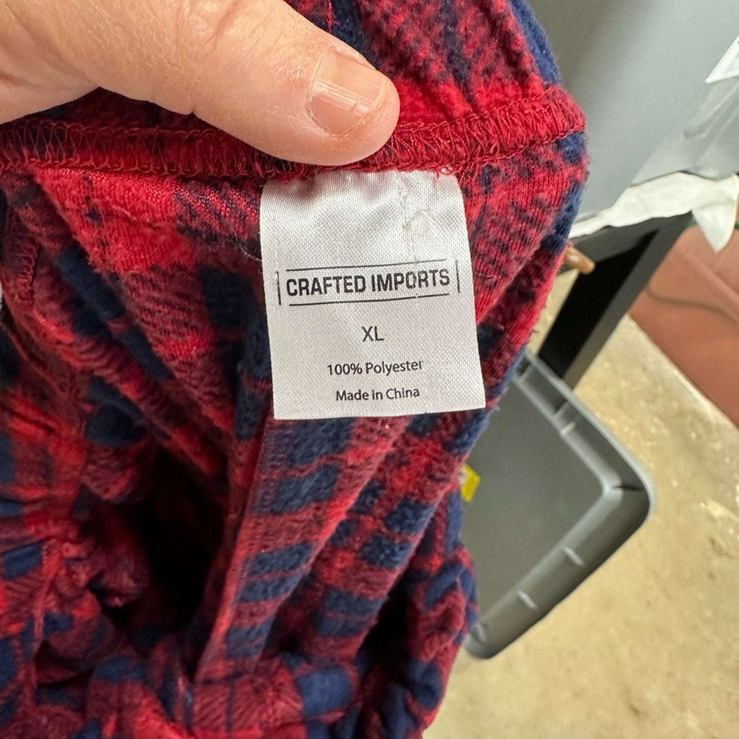 Men’s Plaid Fleece Sleep Pants