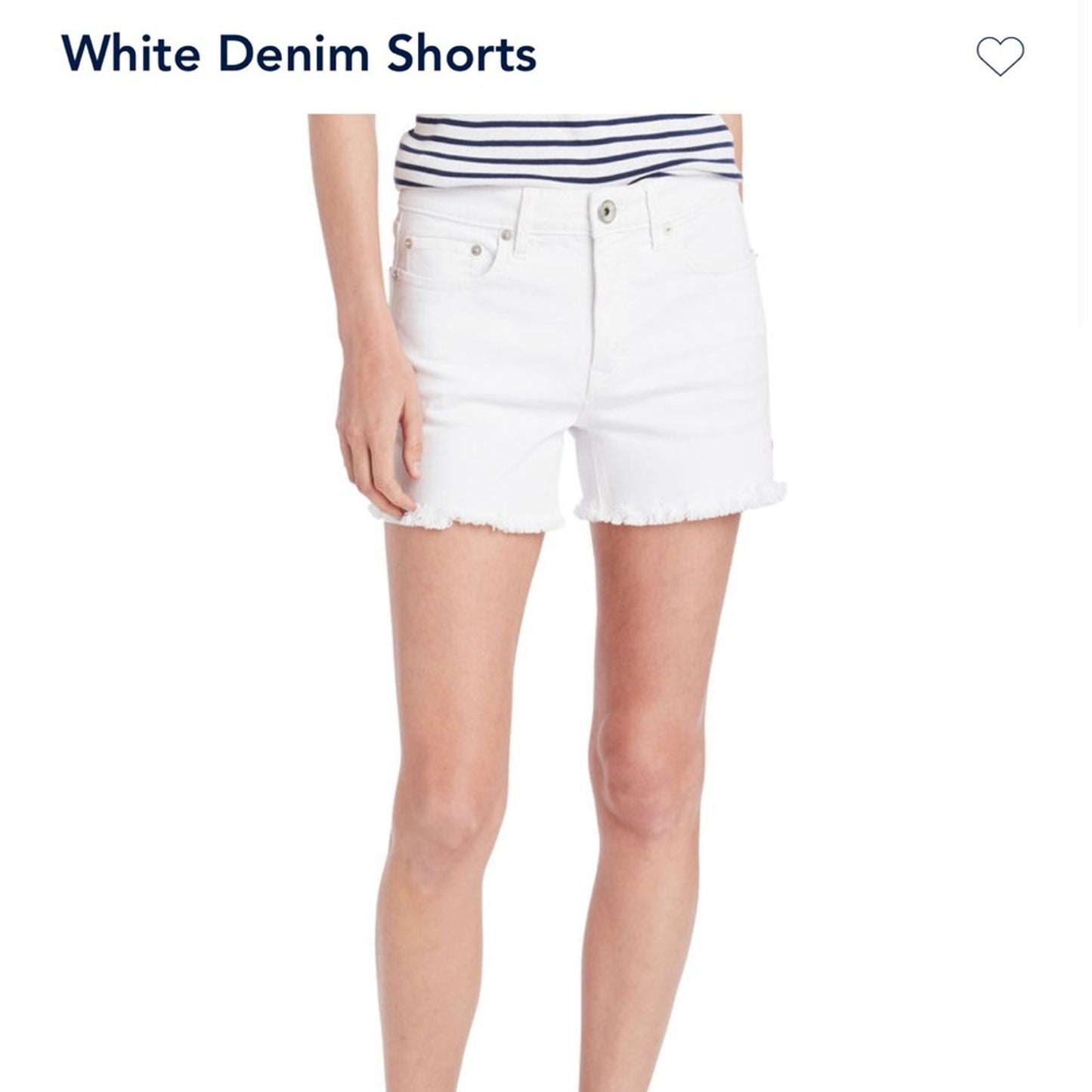 Vineyard Vines White Denim Shorts