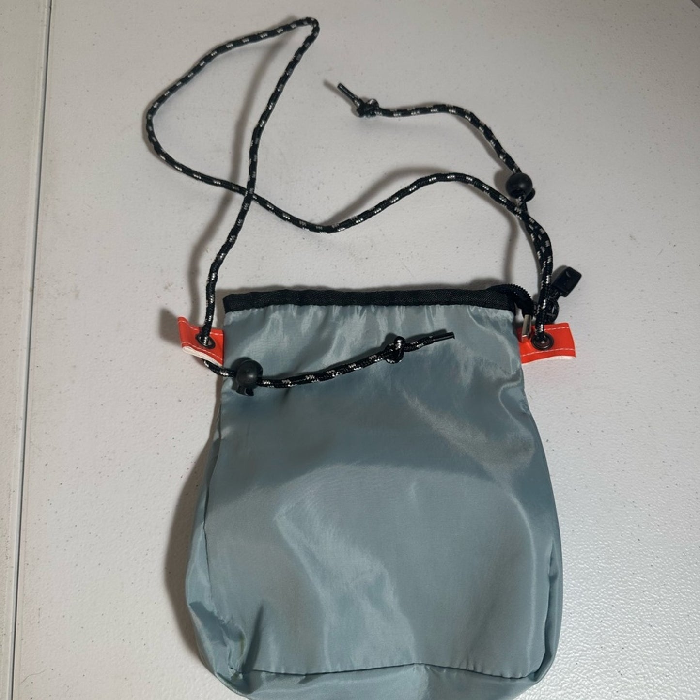 Gray Blue  Nylon Crossbody Bag