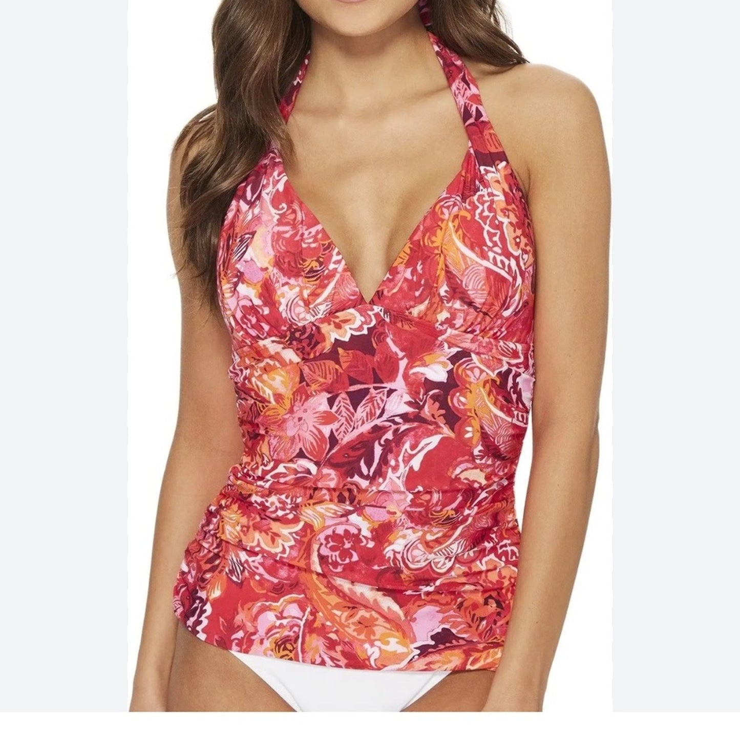 Lauren Ralph Lauren Vibrant Floral Swim Top
