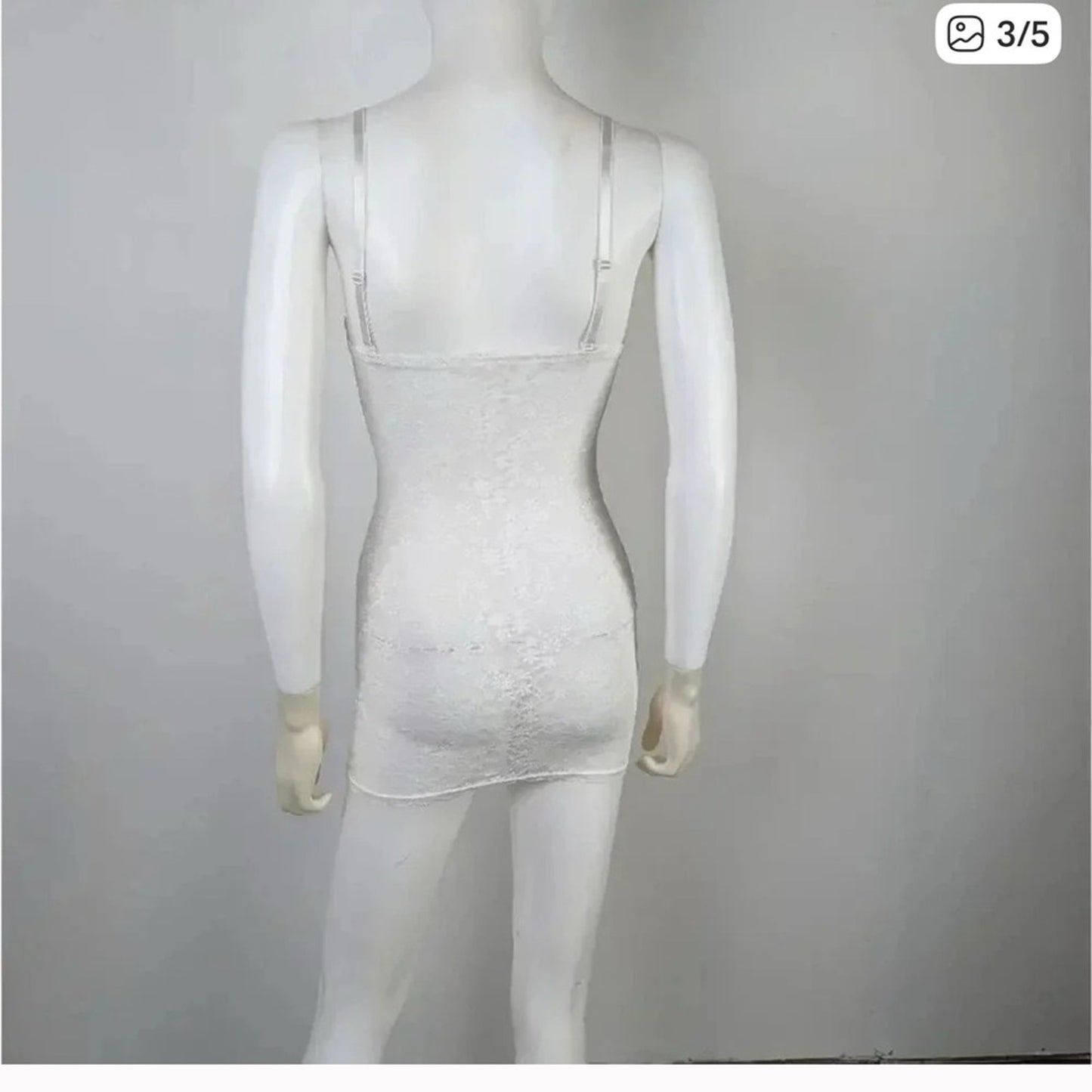 Elegant White Lace Chemise