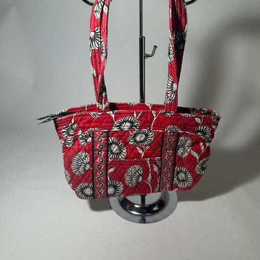 Vera Bradley Vibrant Red and White Floral Shoulder Bag