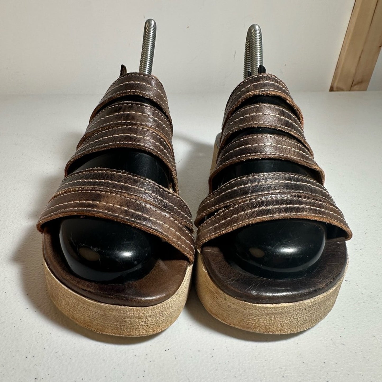 Bed Stu Brown Ensley Strappy Sandals