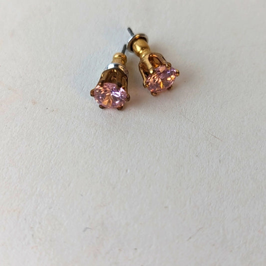 Pink Stud Earrings