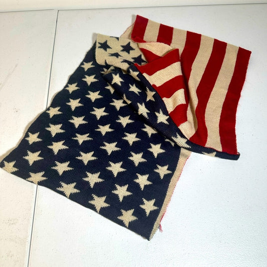 American Flag Pattern Knit Scarf