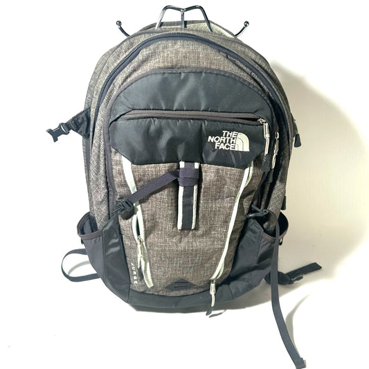 The North Face Black and Gray Backpack with Durable Design