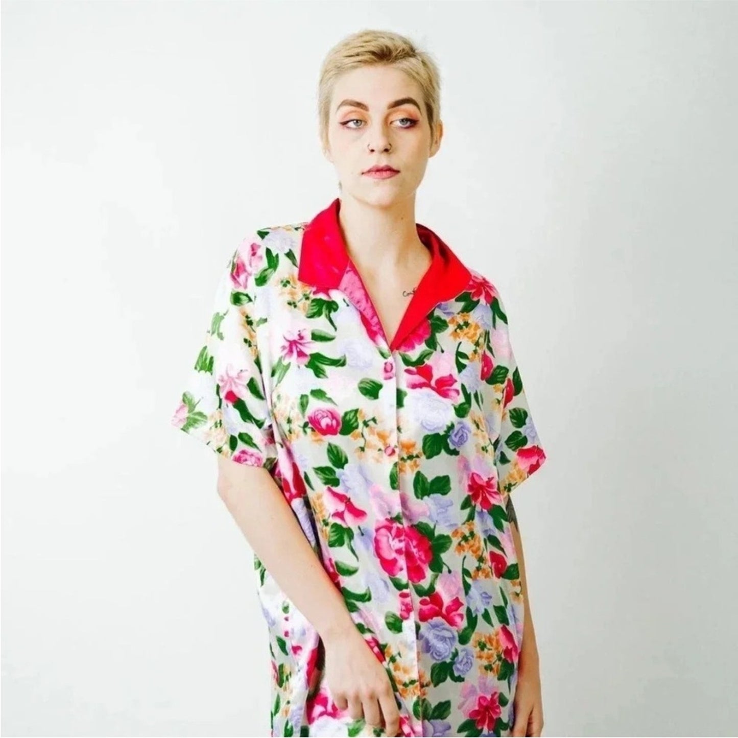 Vintage A’Milan Floral Women's Sleepwear Robe