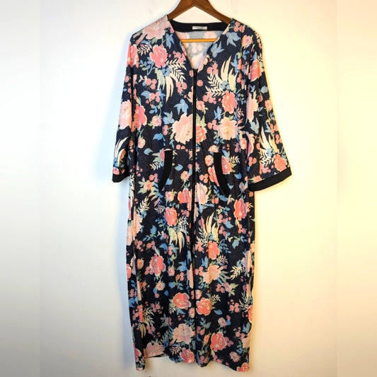 Ekouaer Floral Robe - One Size
