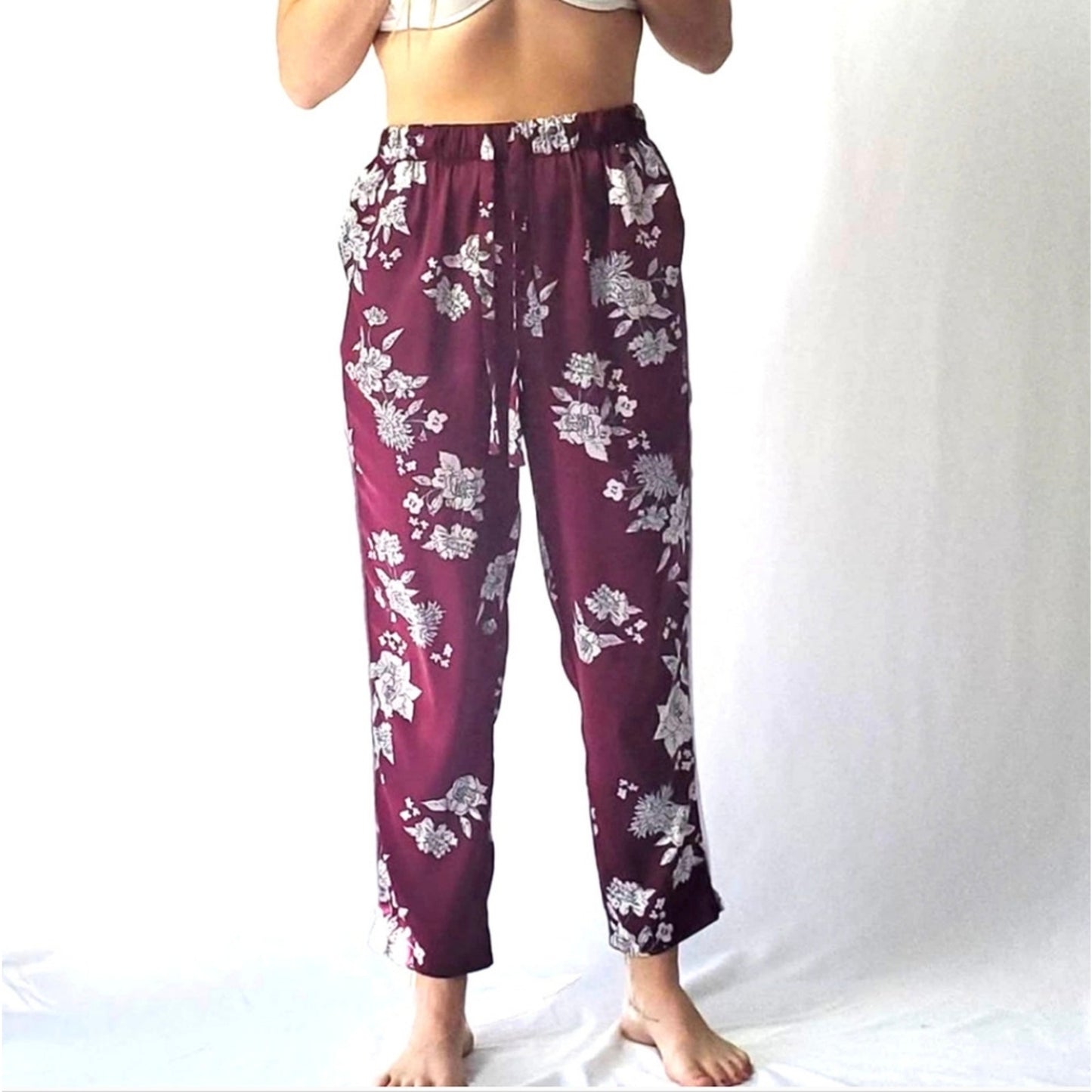 Truth Floral Silky Lounge Pants - Large