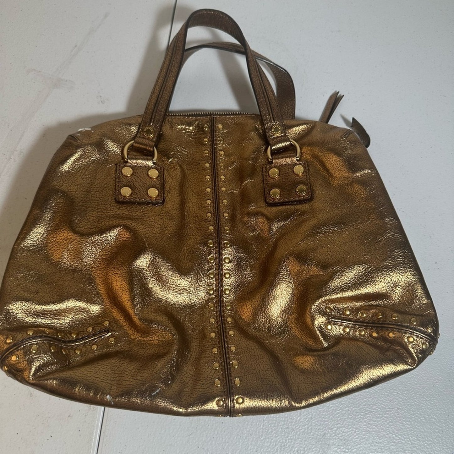 Michael Kors Barrel Gold Studded Women's Handbag