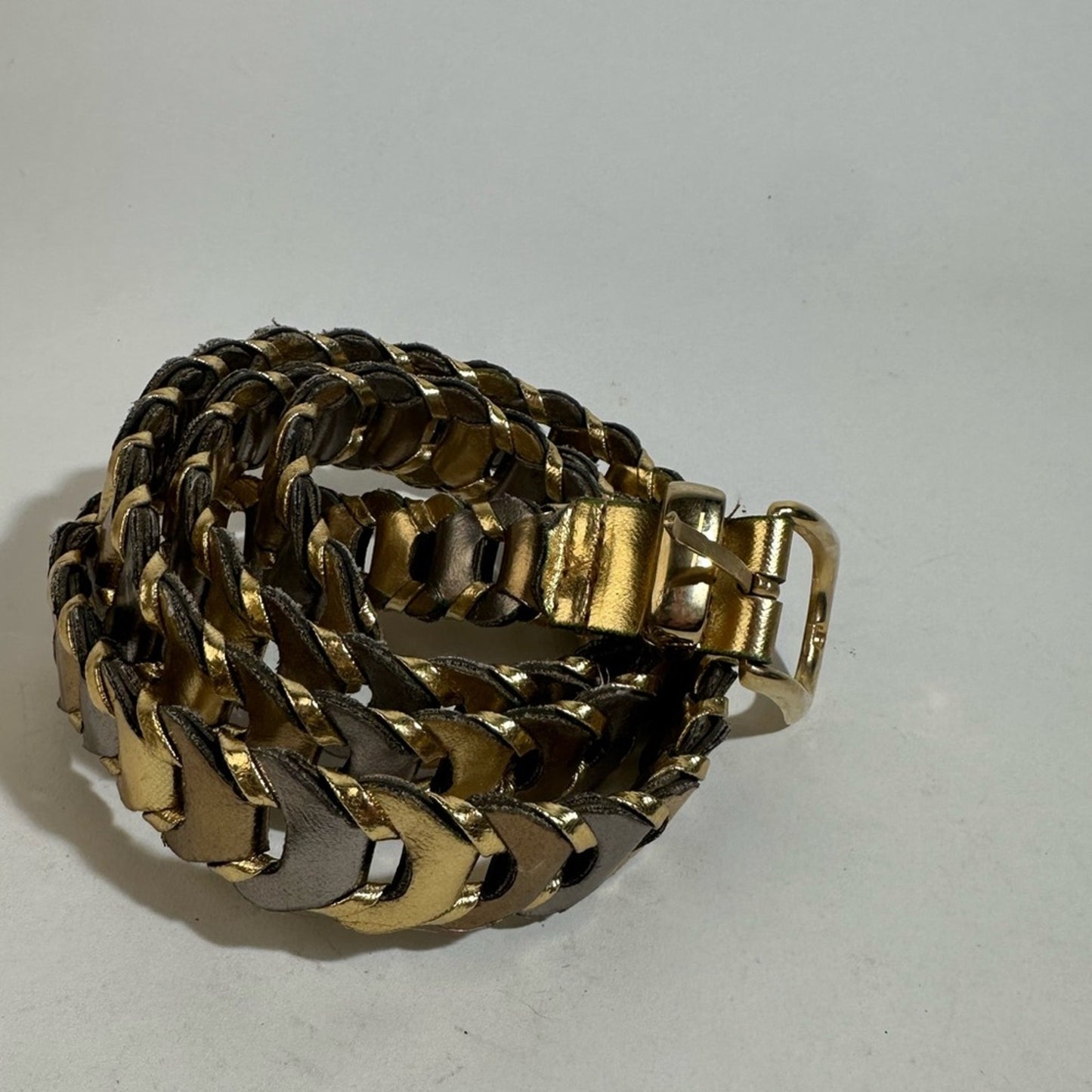 Simulated Gold Braided Belt