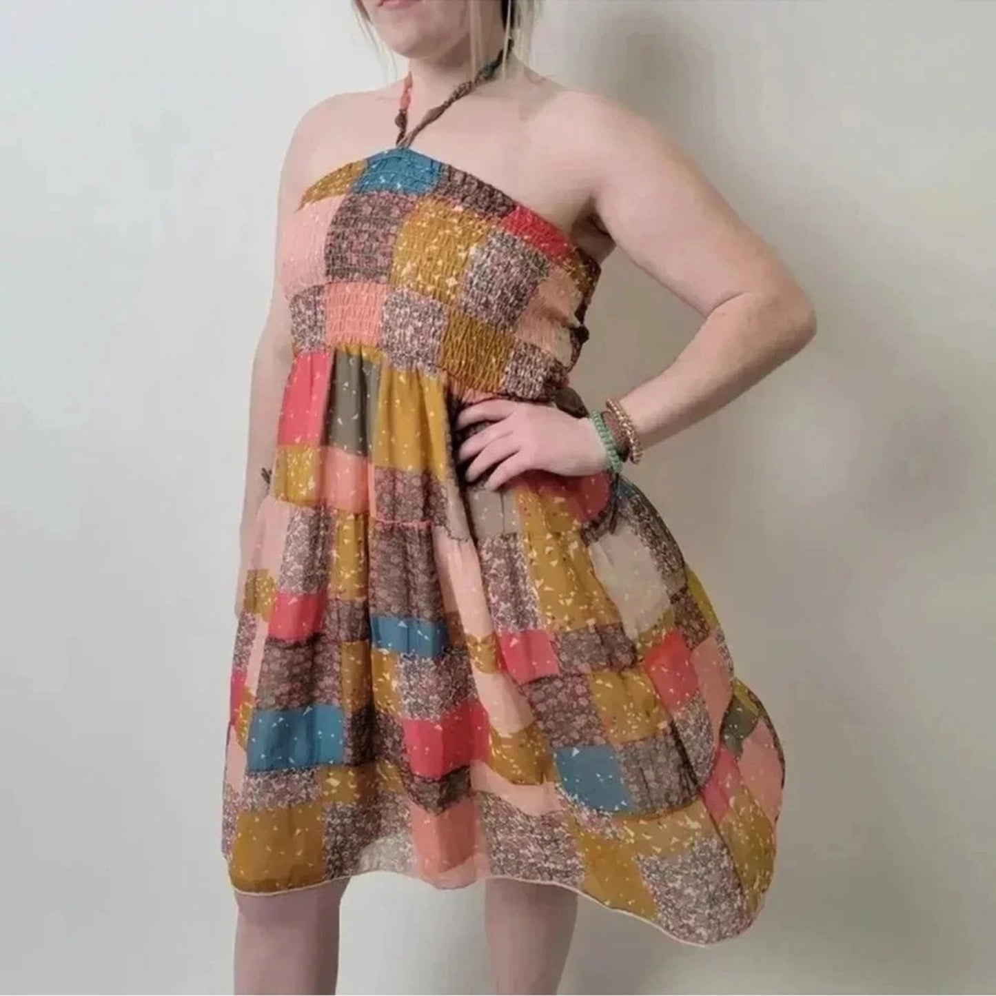 American Rag Patchwork Summer Dress