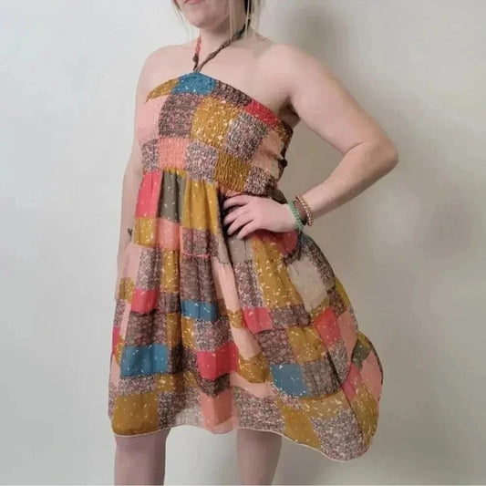 American Rag Patchwork Summer Dress