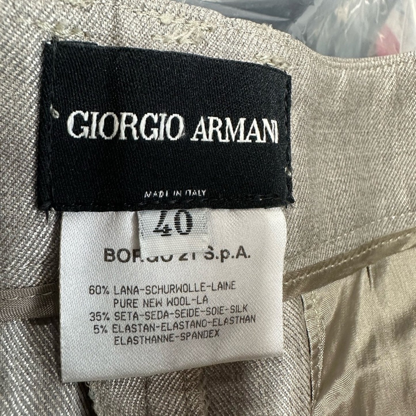 Giorgio Armani Silk / Wool Trousers
