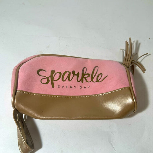 Pink and Tan Women's Bag