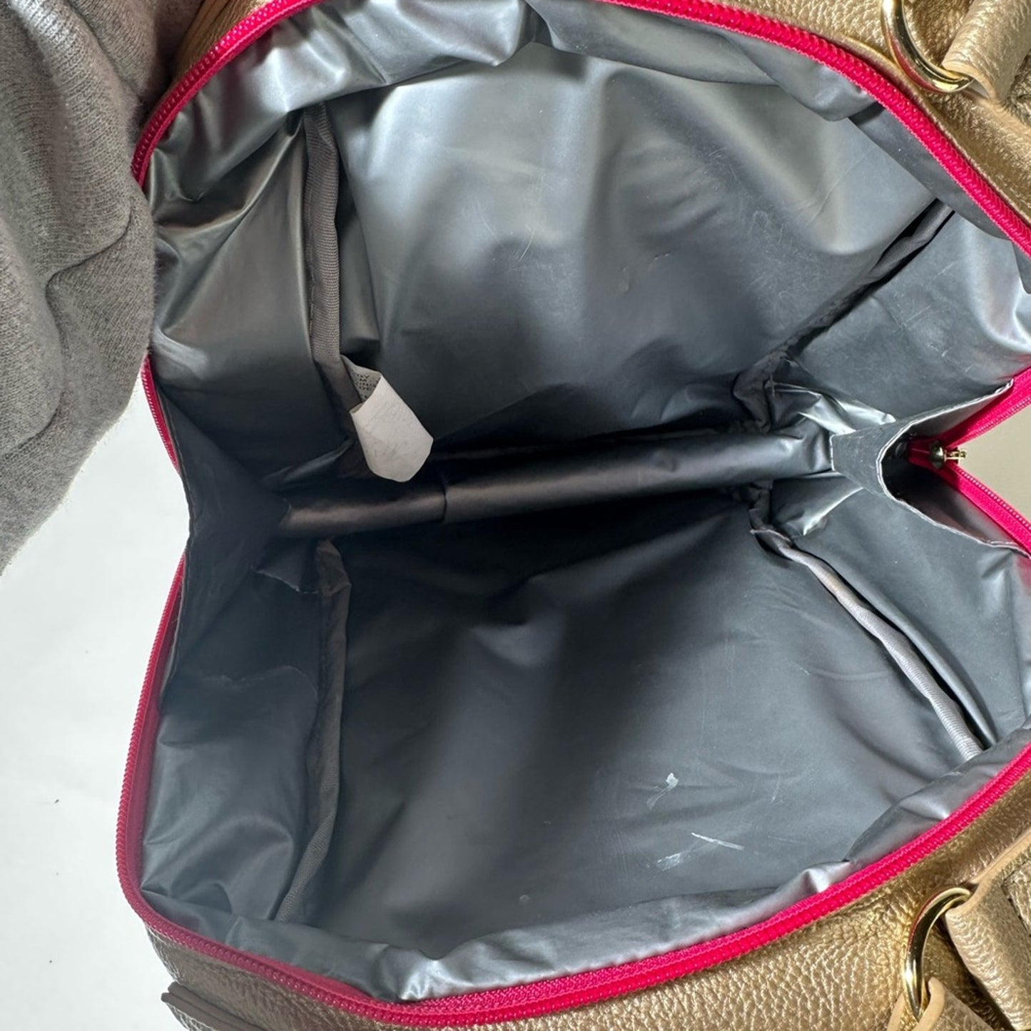 Pink and Gold Unicorn Backpack with Rounded Shape
