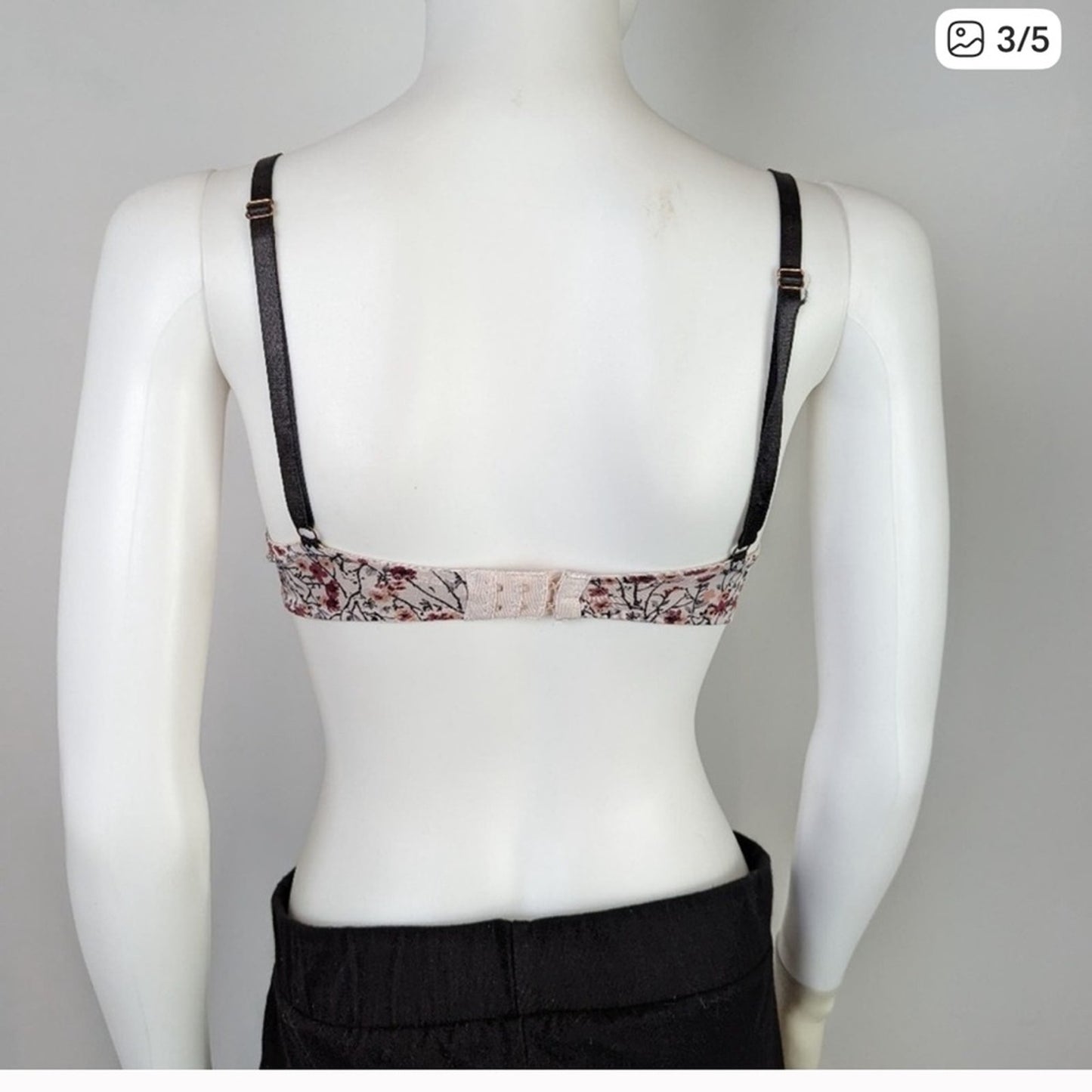 Marilyn Monroe Black and Red Lace Bra