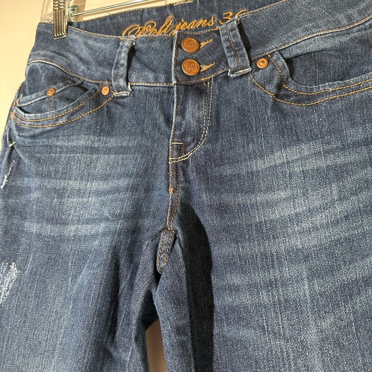 Loft Skinny Distressed Jeans