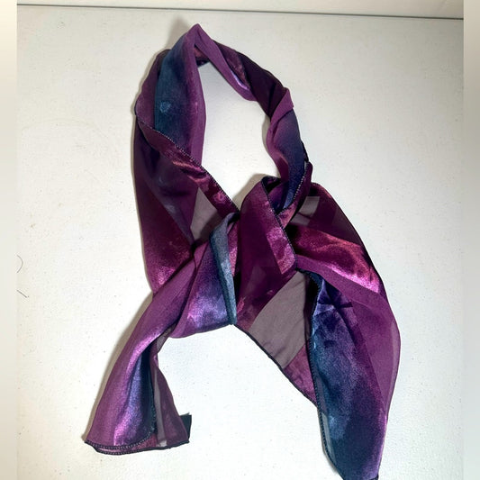 Elegant Purple and Blue Women's Scarf