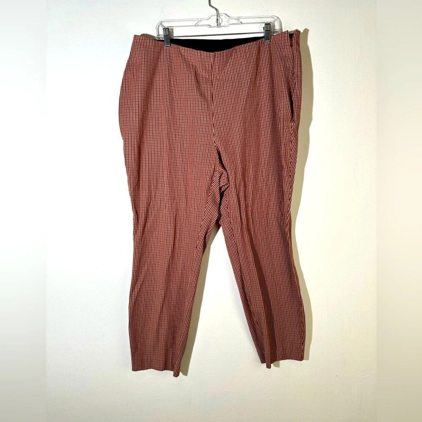 A New Day Brown Plaid Skinny Ankle Pants
