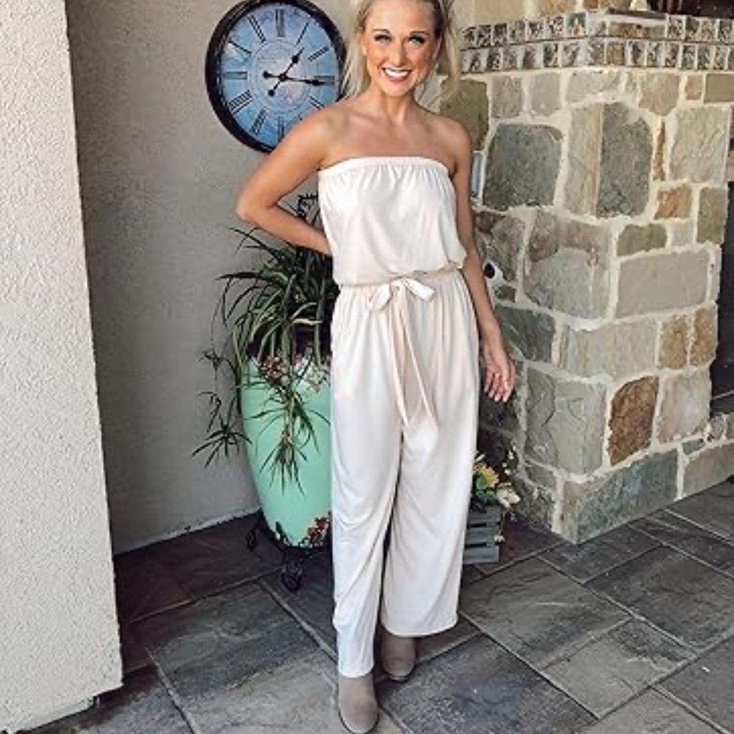 Zoa New York Strapless Jumpsuit