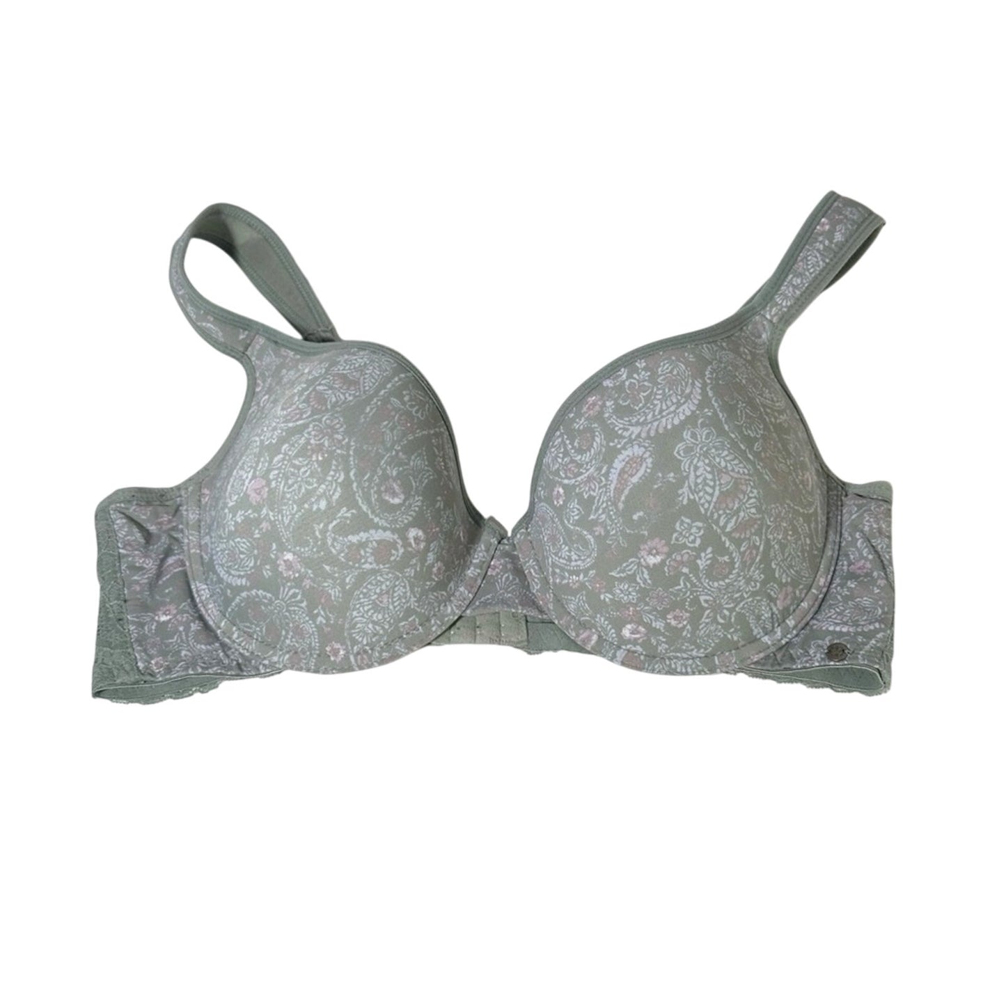 Lucky Brand Gray and Pink Underwire Bra with Molded Cups