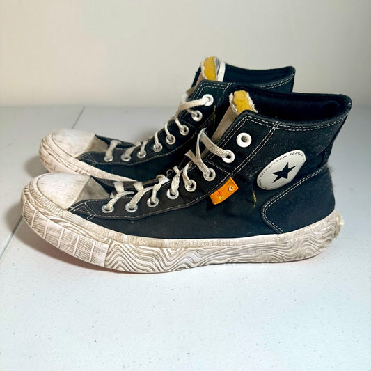Converse Black High-Top Sneakers with Star Logo