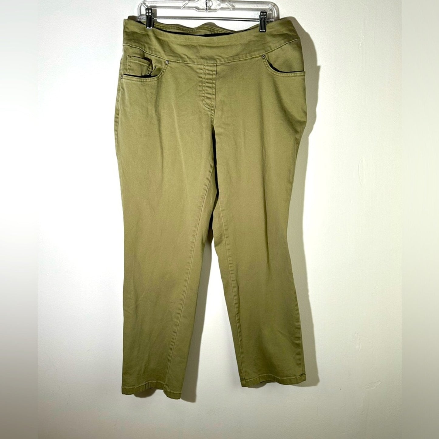 Westbound Park Ave. Fit Denim Mid Rise Straight Leg Pull On Jeans / 16