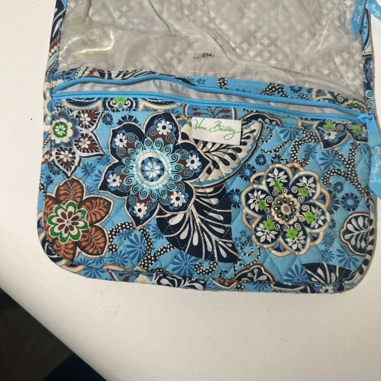 Vera Bradley Floral Hanging Organizer with Blue Accents
