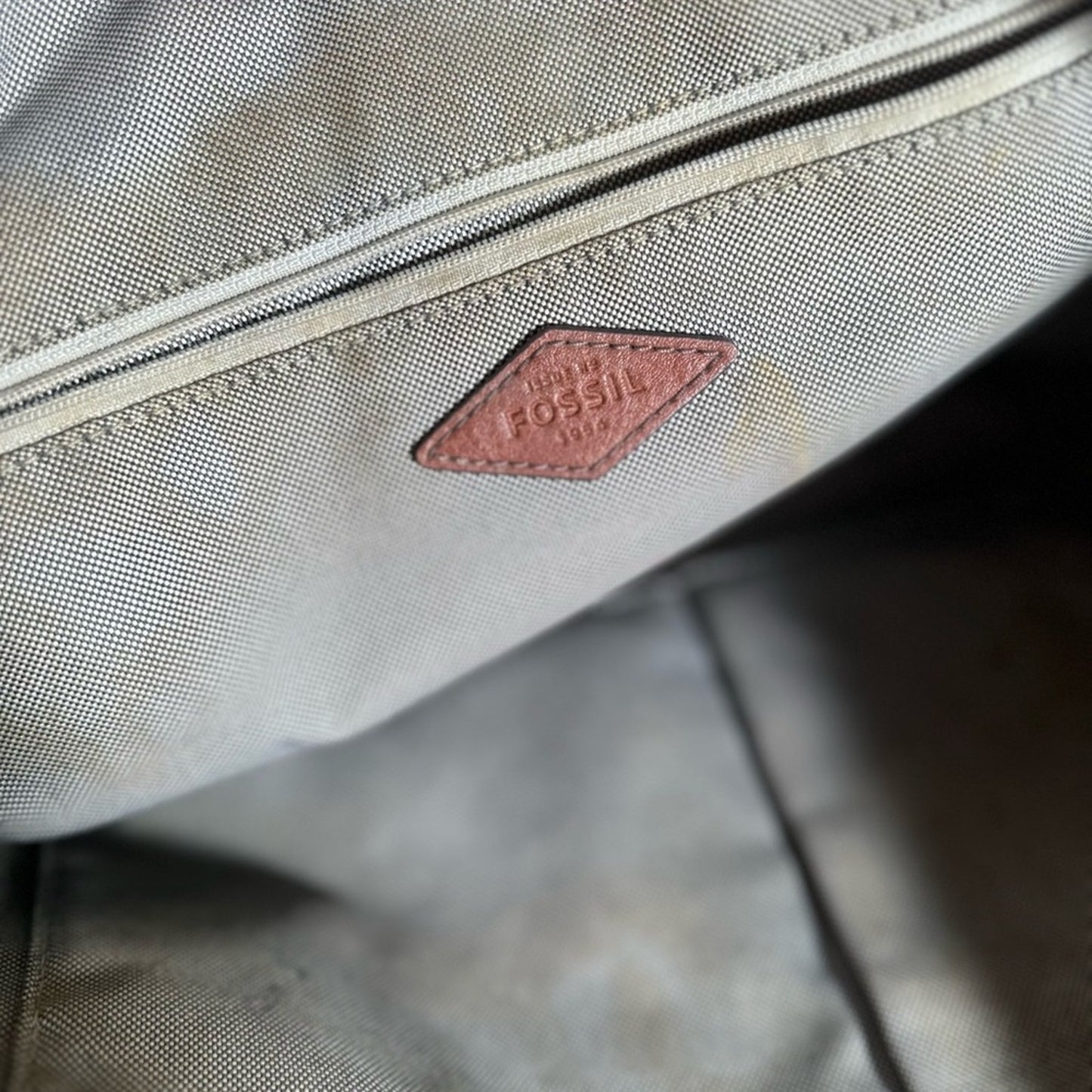 Fossil Elegant Black Leather Tote Bag