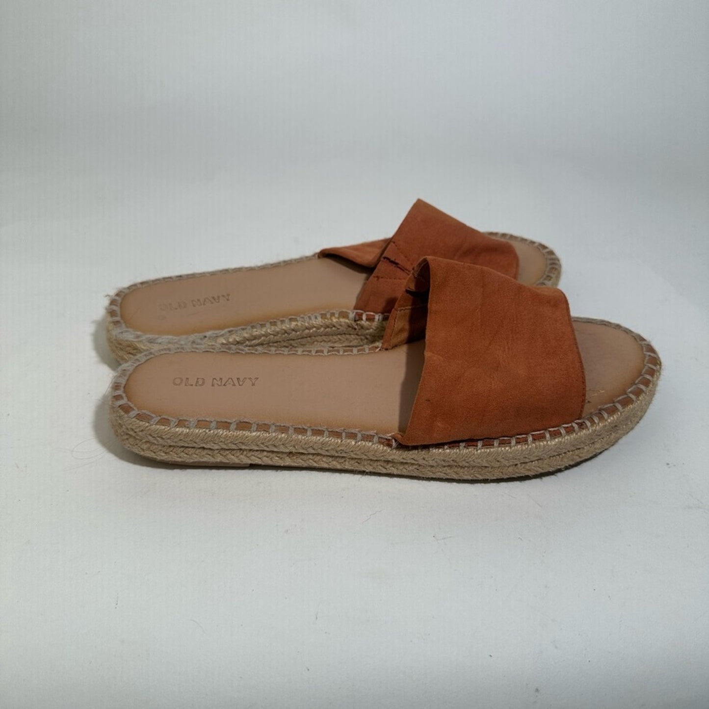 Old Navy Faux Suede Espadrille Slide Sandal