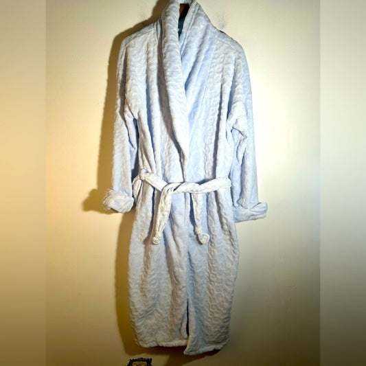Cozy Light Blue  Fluffy Robe