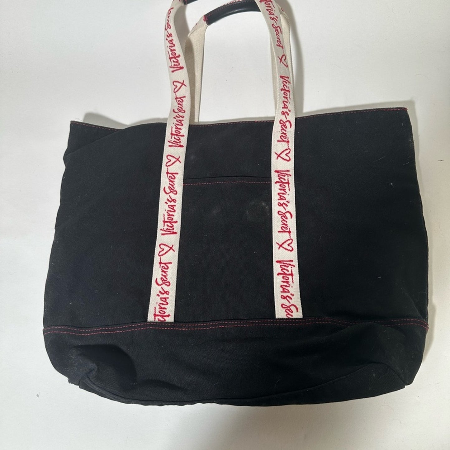 Victoria's Secret Black Tote with Red Accents