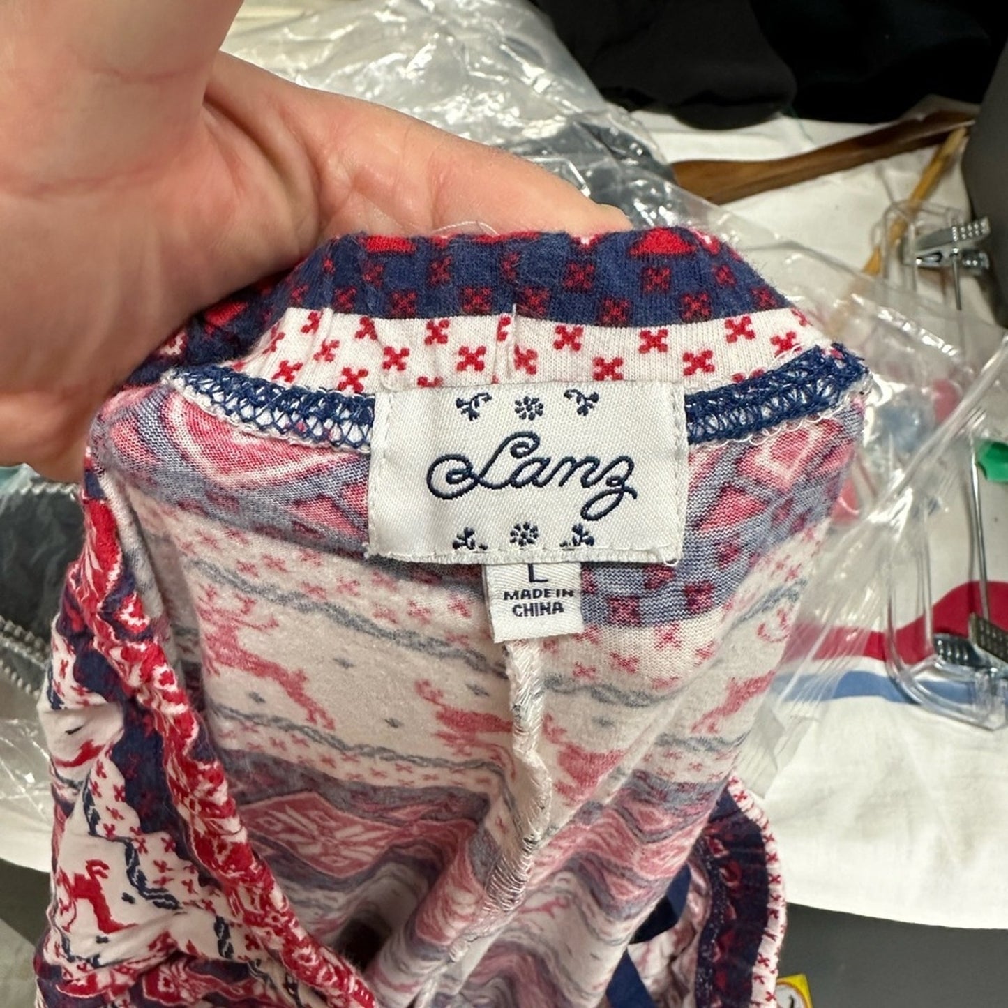 Lanz Reindeer Christmas Pajama Pants