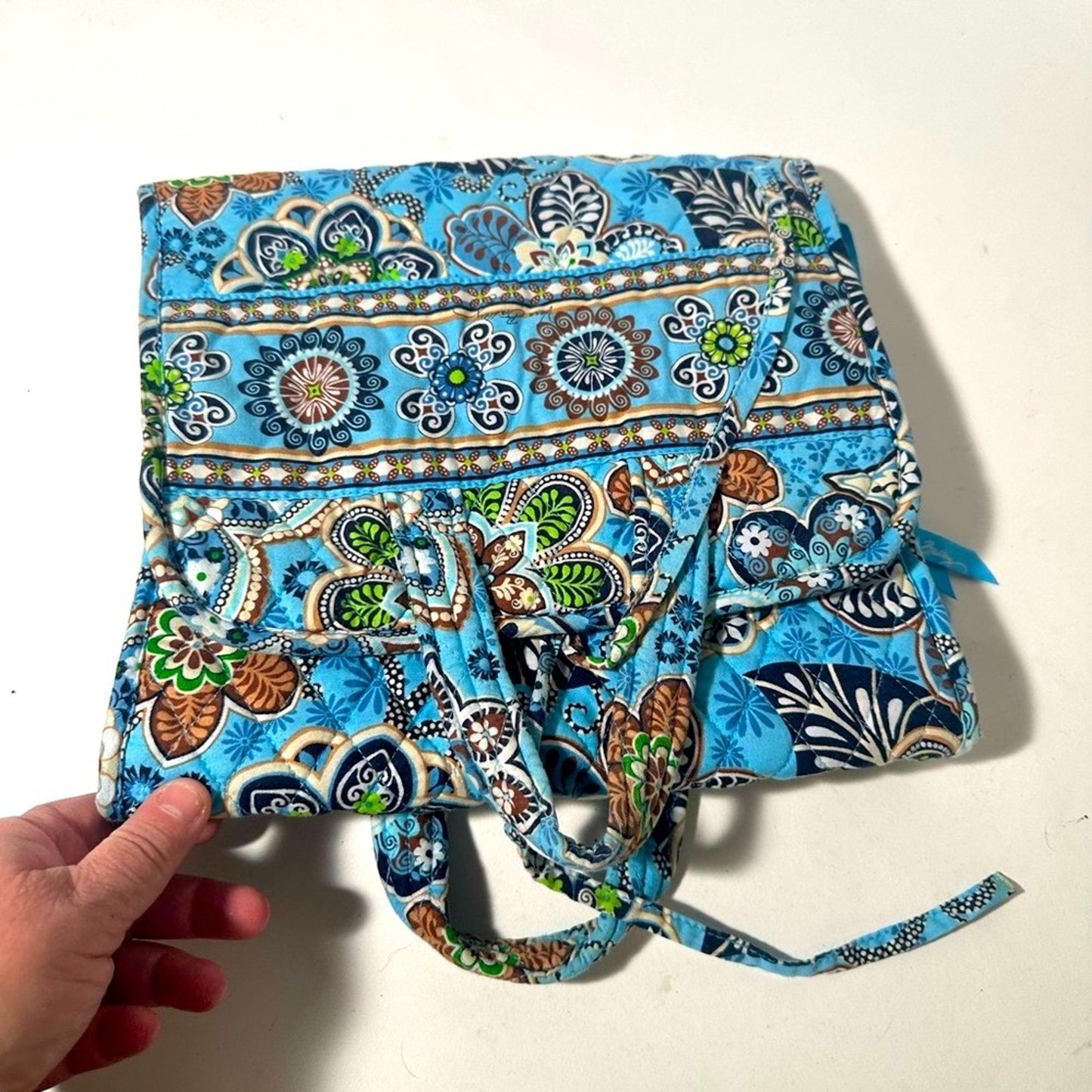 Vera Bradley Floral Hanging Organizer with Blue Accents