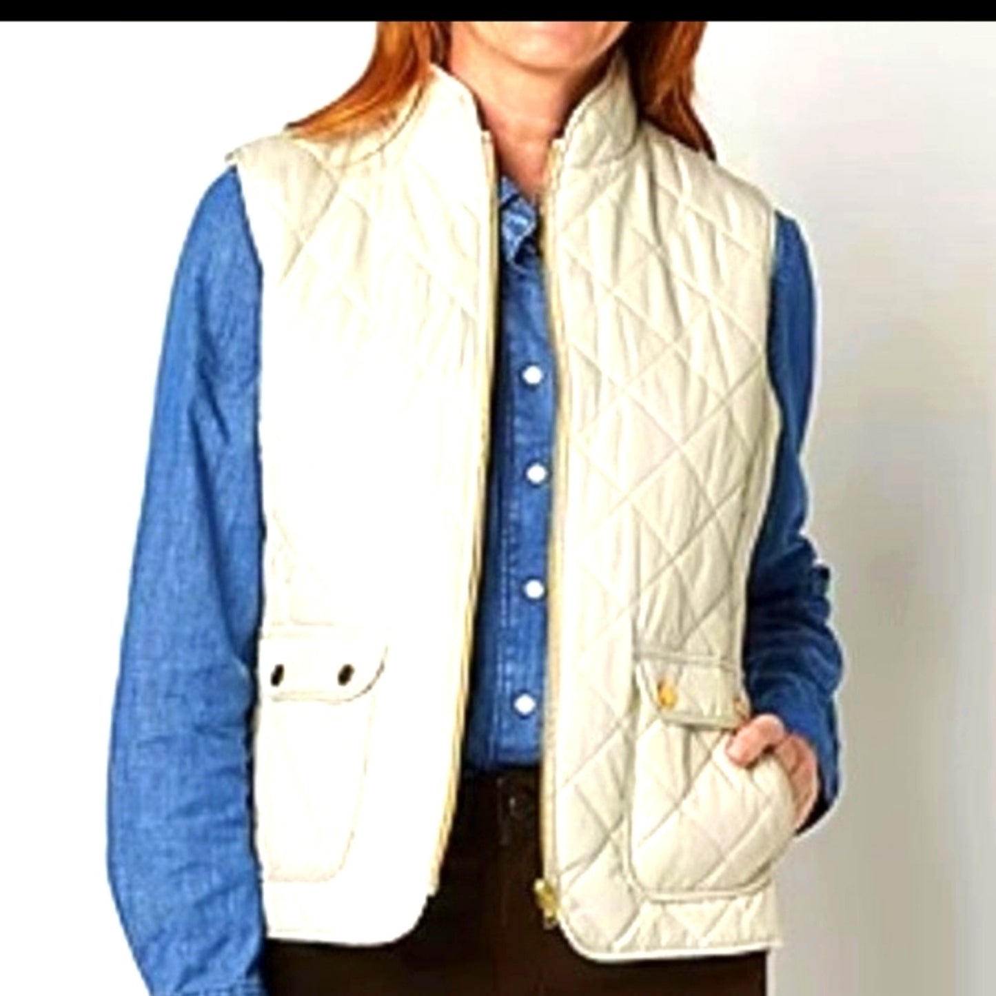 St. John's Bay Quilted Vest - Large