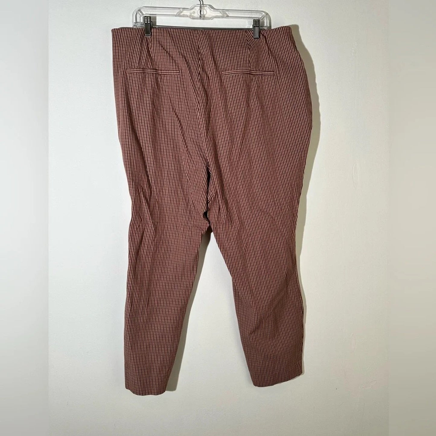 A New Day Brown Plaid Skinny Ankle Pants
