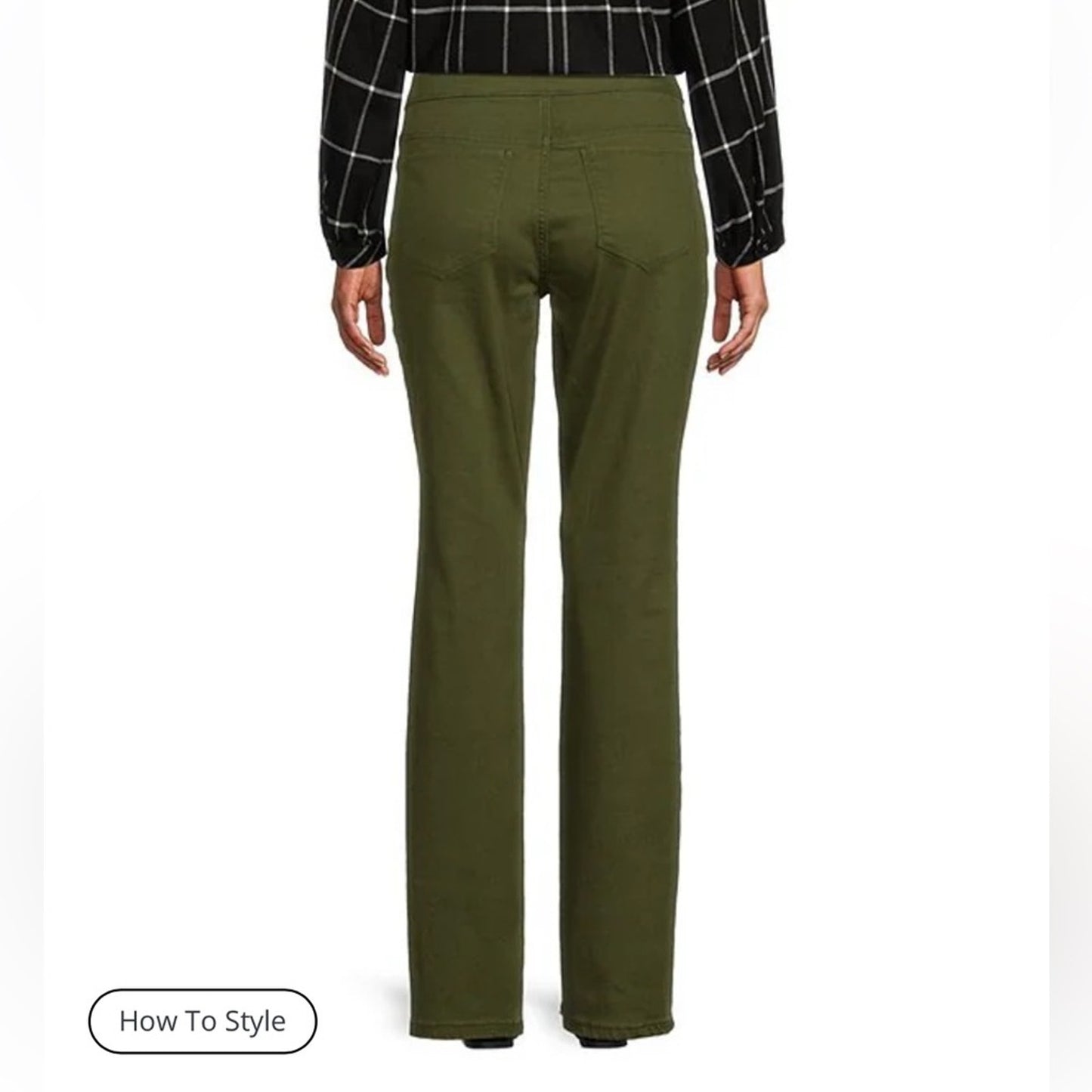 Westbound Park Ave. Fit Denim Mid Rise Straight Leg Pull On Jeans / 16