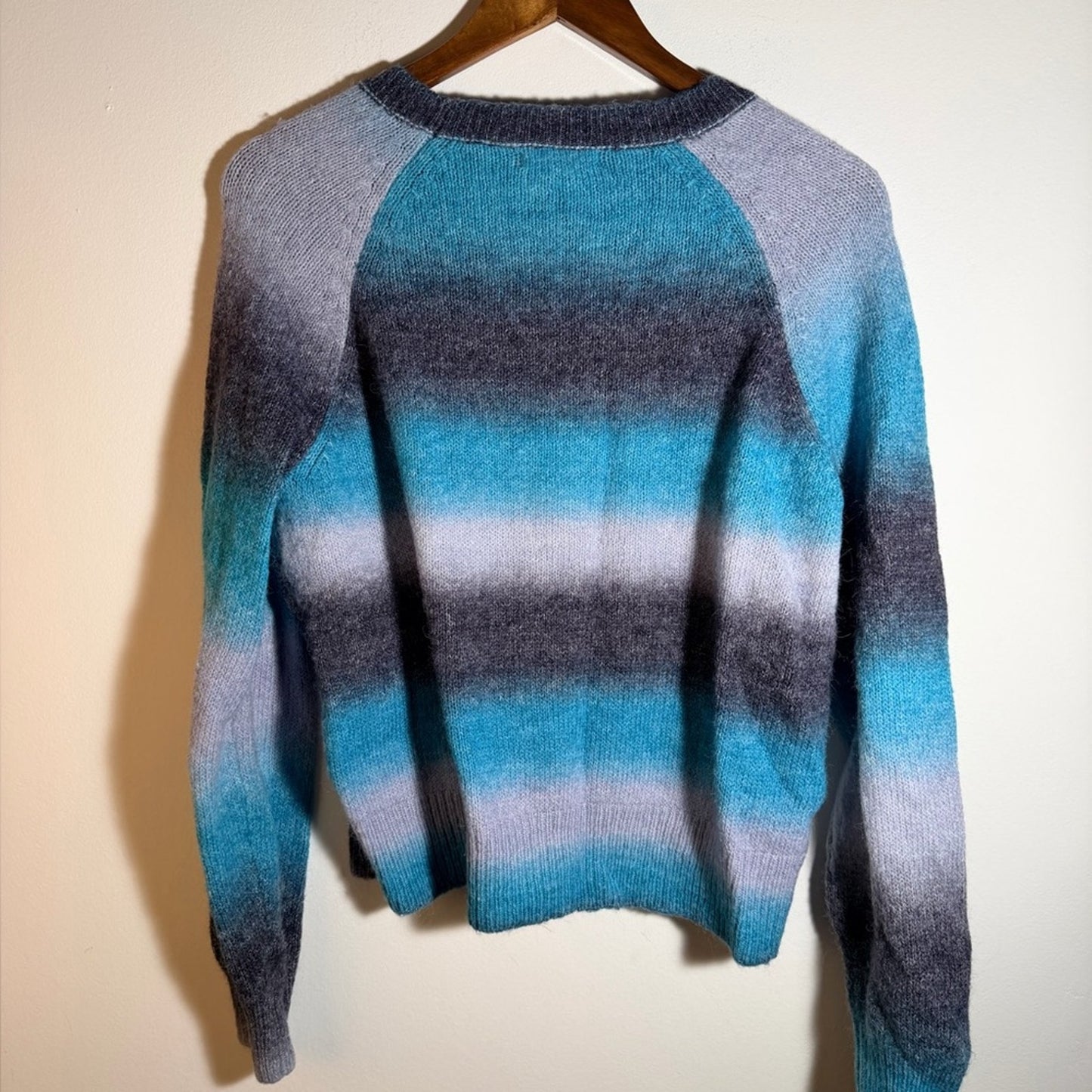 BB Dakota x Steve Madden Gradient Blue and Purple Women's Sweater