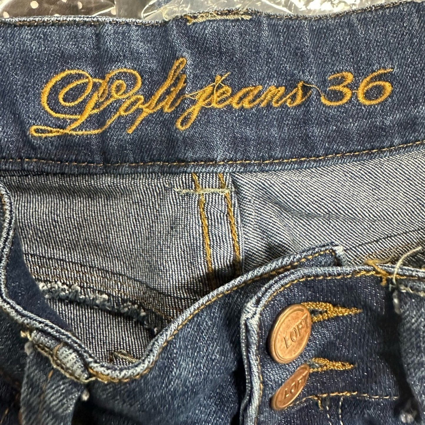 Loft Skinny Distressed Jeans