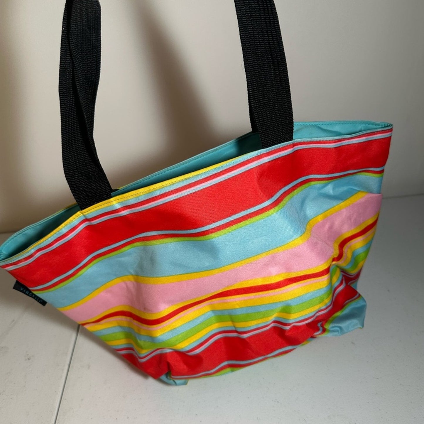 Vincelli Colorful Striped Tote Bag